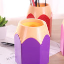 5pcs Pen Vase Makeup Brush Holder Stationery Desk Container Office Supply