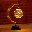 Moon Sepak Takraw Lamp Handmade Hemp Rope Wrought Iron Night Light for Bedroom