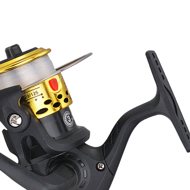 Spinning Reel 3BB Spool Wire Cup Gear Ratio 5.1/1 Sea Fishing Reel (Yellow)