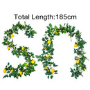 Decor Plants Faux Eucalyptus Leaves Faux Eucalyptus Rose Leaf Lemon Fruit Vine