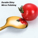 Round Shape Coffee Spoons Steel Mini Teaspoons Sugar U0T9 Y1Z4 R2A6 G2P1 Z2U8