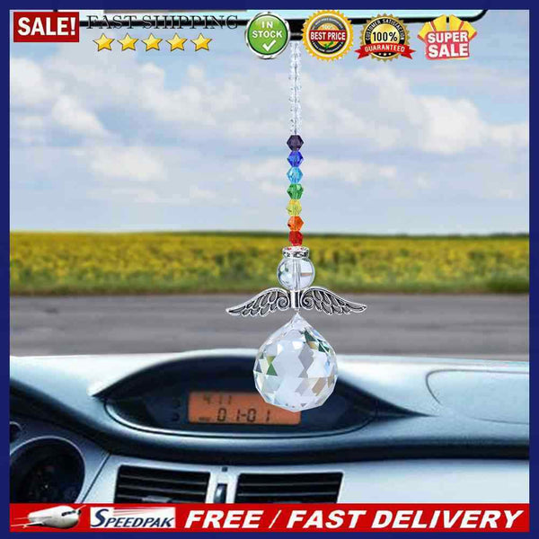 Crystal Suncatcher Angel Beads Hanging Pendant Home Garden Car Decoration Gifts