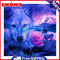 Diamond Painting Wolf Flower Full Round Drill Picture of Rhinestone DIY Drawing