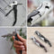 Wine Bottle Cap Opener Corkscrew Stainless Steel Metal With Plastic Handle