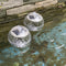 Solar Water Floating Light Magic Ball Waterproof Pool Garden Decor (Warm)