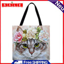 Generic Cat Wreath Printed Shoulder Shopping Bag L?sige Large? Carrying Case
