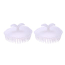 2pcs Shampoo Hair Washing Comb Bath  Hair Clean Brush Silicone Bath Combs