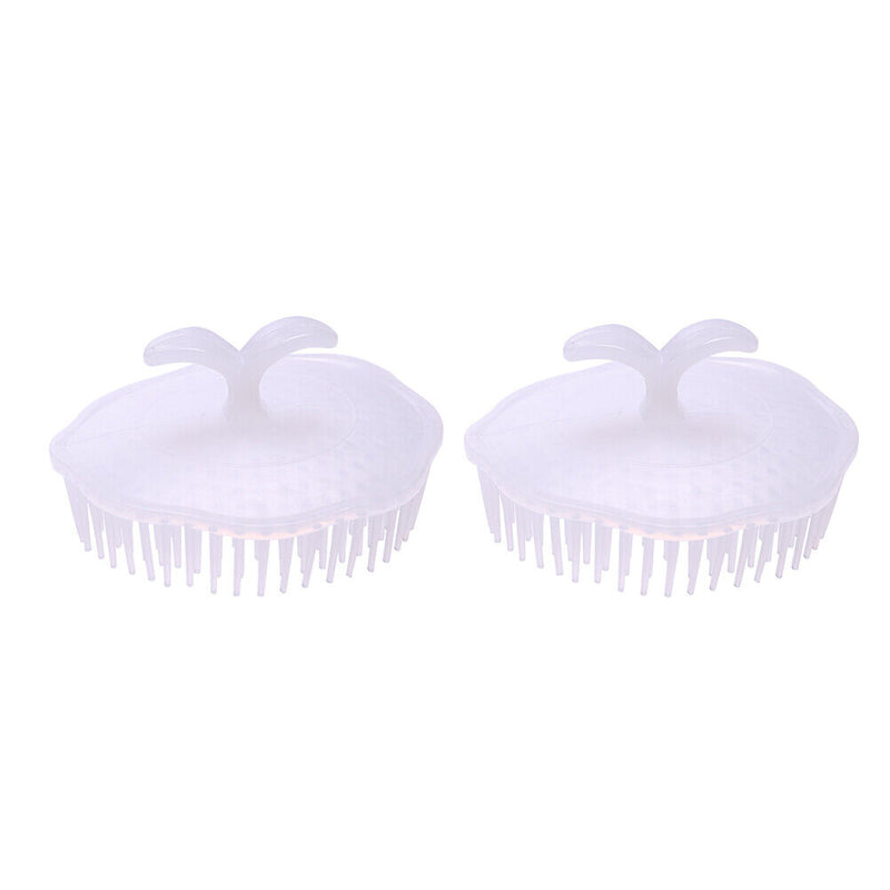 2pcs Shampoo Hair Washing Comb Bath  Hair Clean Brush Silicone Bath Combs