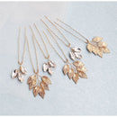 Headpiece Girls Ornaments Crystal Headwear Women Hairpins Leaves Pins Clips