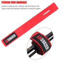 Fishing Rod Wrap Bundle Elastic Rod Fastening Strap  Rod Belts Rod (Red) Newly