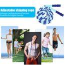 Skipping Rope Professional Rope Skipping Soft Beads Unknotted Rope (Blue) Newly