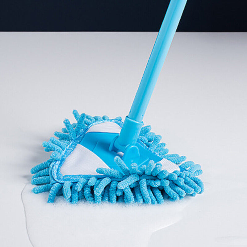 Retractable Floors Cleaning Triangle Mop Bathroom Glass Cleaner Washing Flat