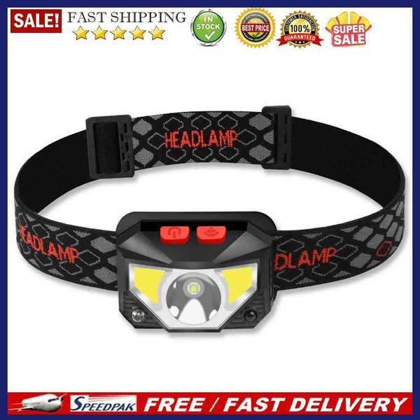 USB Rechargeable XPG+COB LED Headlamp Induction 500lm Outdoor Work Headligh
