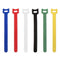 10pcs Durable Self Adhesive Cable Fastener Tape Wire Loops Strap (Yellow)