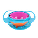 Novelty 360 Rotary Gyro Umbrella Spill-Proof Children Balance Bowl (Blue)