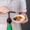 Seasoning Sauce Bottle Spice Container Press Nozzle Kitchen Gadget (Black) Newly