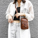 Women Retro Pure Color Shoulder Bag Soft PU Leather Shoulder Bags Mini Purse