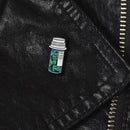 Fashion Capsule Love Shape Pills Bottle Pin Brooch Clothes Badge (Style 1)