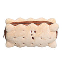 Capacity Biscuit Shape Student Supplies Stationery Bag Pencil Case Pen Storage