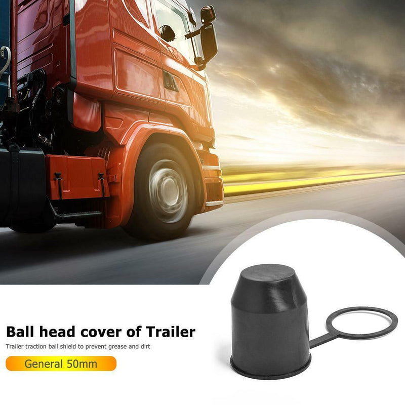Universal 50mm Auto Tow Bar Ball Cover Cap Hitch Caravan Trailer Protection