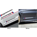 4pcs Car Stickers M Performance Limited Edition Side Door Decals (Black)