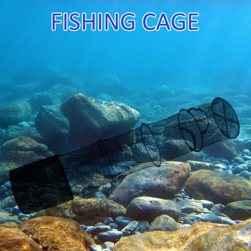 Foldable Fishing Cast Net Crab Trap Cages 5 Layer Trap Shrimp Net Fishing Tackle