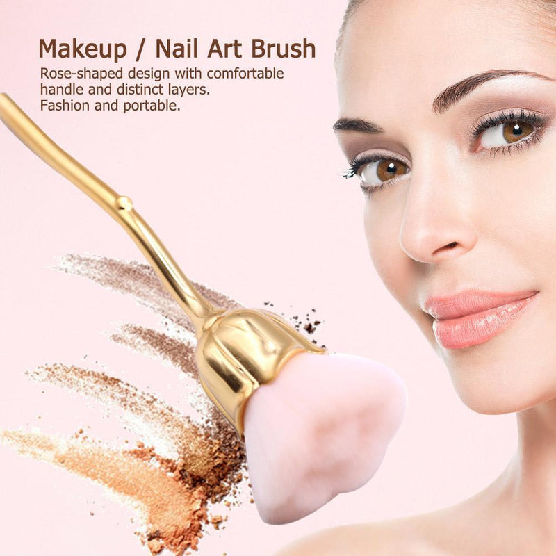 Portable Professional Fingernail Cleaning Brush Basic Makeup Blush Brush