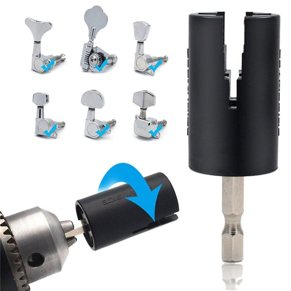 Electric Drill Adapter Tools Guitar String Winder Head Hexagonal Drill