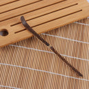 Spice Gadget Handmade Tea Sticks Leaf Spatula Matcha Spoon Black Bamboo Wood