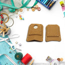 Leather Coin Thimble Quilting Sleeve Finger Protect Needlework Finger Cover