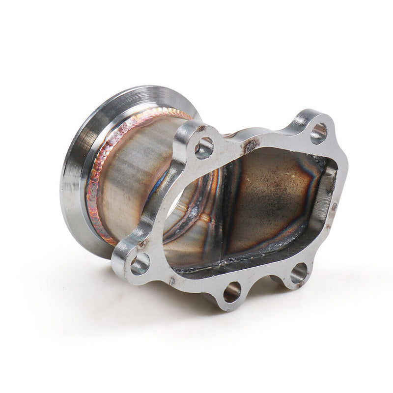 For T25 T28 GT25 GT28 To 2.5" 63mm V-band Clamp Flange Turbo Down Pipe Adapter