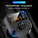 Dual USB Car Charger Bluetooth-Compatible Music Player FM Receiver Transmitter
