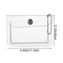 Women Girls Waterproof Bling Transparent Coin Purse Wallet Card Bag Card Pouch