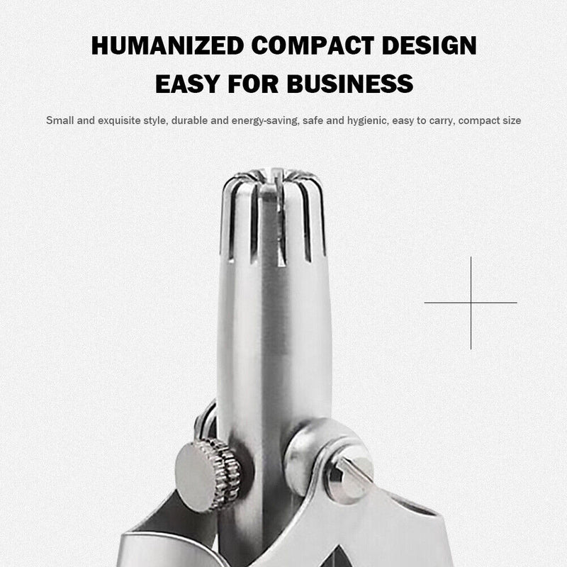 Stainless Steel Manual Hair Trimmer for Shaving Nose Ear Hair Trimming Shaver