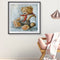 5D DIY Full Drill Round Shape Bear Rhinestone Diamond Drawing Home Decoration