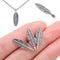 Earrings Accessories Necklace Pendant Feather Leaf Bracelet Beads Small Charm