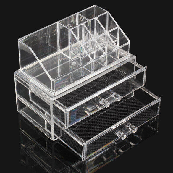 Acrylic Cosmetic Organizer Drawer Makeup Case Storage Insert Holder Desk Box N