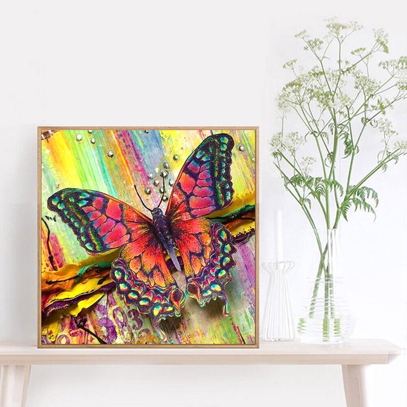 5D Kit Rhinestone Pictures DIY Butterfly Full Round Drill Diamond Painting
