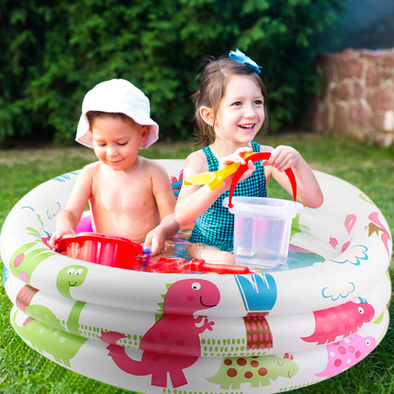 Baby Swimming Pool Ring PVC Inflatable Children Ocean Ball Pool (61cm) Newly