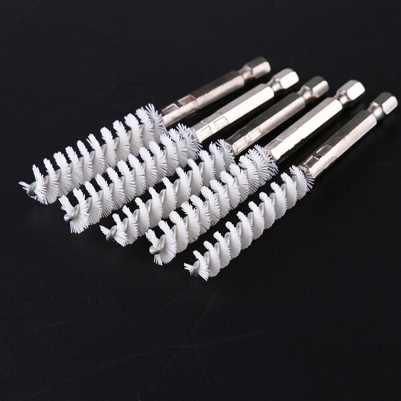 Portable Hex Shank Stainless Steel Wire Twisted Brush for Drill Impact Driv