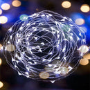 #A LED Fairy Lights Copper Wire Battery Box Flower Bouquet String for Valentine