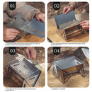 Outdoor Camping Grill Air Inlet Design for Strong Firepower Camping Supplies