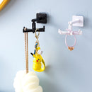 360 Rotation Kitchen Hooks Self Adhesive Bath Wardrobe Organizer Hanger Rack