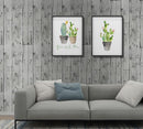 15.7 x 236 Distressed Wood Peel and Stick Wallpaper Faux Wood Cabinet Wall