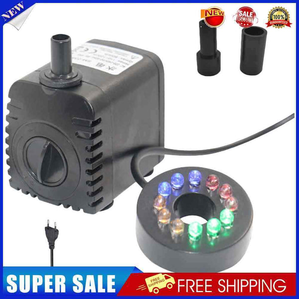 #A LED Lights Submersible Water Pump Aquarium Fish Tank Fountain Pond