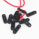 10Pcs Camping Tent Guy Rope Line Tensioners 3 Holes T8L3 Bent Fastener X3Y5