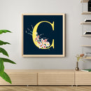 Full Round Drill Diamond Painting 5D Sunflower Letter C Poster Kit (A1418) Newly