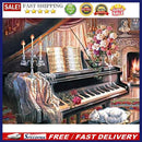 5D DIY Full Drill Diamond Painting Piano Embroidery Cross Stitch Kit Needlewo