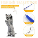 Cats Interactive Toys Flying Saucer Luminous Dragonfly Disc (Light Blue)