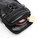 Women Multi-layer Shoulder Bag Soft PU Crossbody Bag Zipper Small Phone Pouch